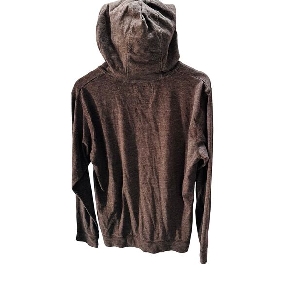 Matix Brown Henley Hoodie - Men's Size Medium - Comfortable & Stylish - Picture 2 of 4